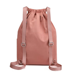 Portable Women Drawstring Backpack Lightweight Waterproof Daypack