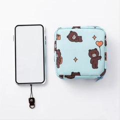 Portable Women's Digital Bag Data Lines Power Bank Package