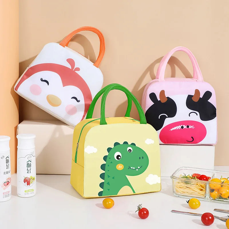 Portable Women's Lunch Box Bag Thermal Insulated Picnic Bento Bags
