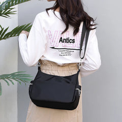 Portable Women's Shoulder Bag Nylon Tote Crossbody