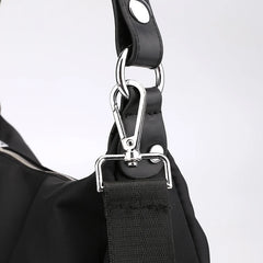 Portable Women's Shoulder Bag Nylon Tote Crossbody