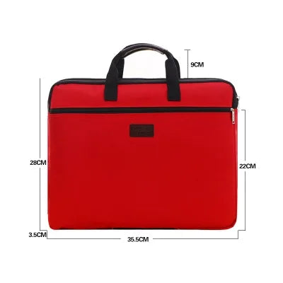 Canvas A4 Document Bag Multi-layer Briefcase