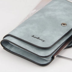 Vrouwen Lederen Portemonnee Clutch - Luxe Kaarthouder