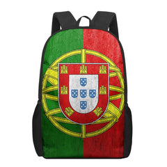 Portugal Flag School Bags Print Backpacks For Teenage Boys Girls