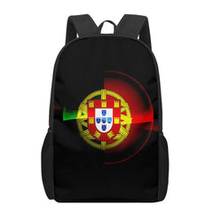 Portugal Flag School Bags Print Backpacks For Teenage Boys Girls