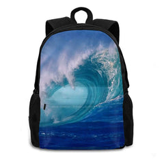 Hawaiian North Shore Wave Backpack for School Laptop Travel Bag