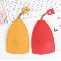 3D Elk Key Protector Cover Faux Leather Pull Out Type
