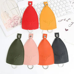 3D Elk Key Protector Cover Faux Leather Pull Out Type
