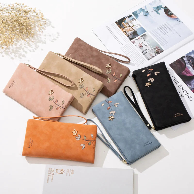 Prati's Women's Frosted Long Wallet Handbag