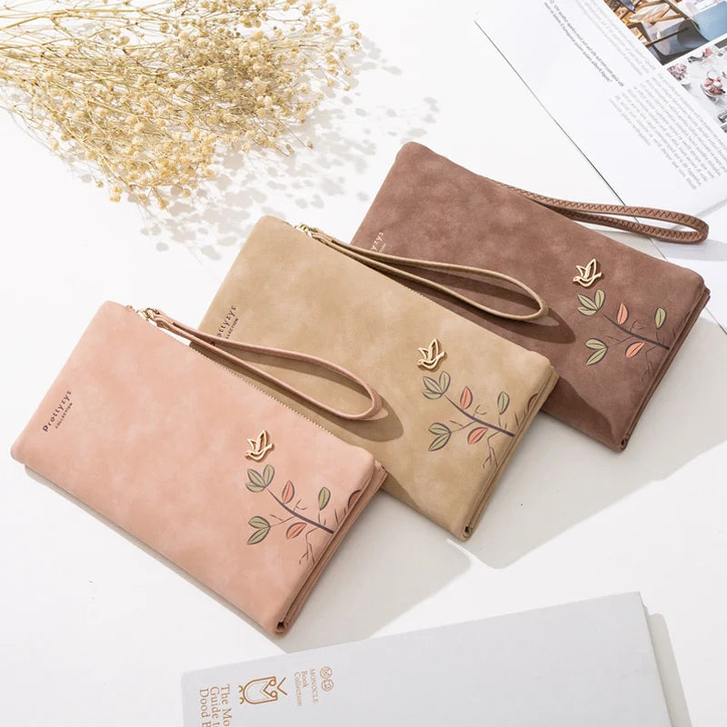 Prati's Women's Frosted Long Wallet Handbag