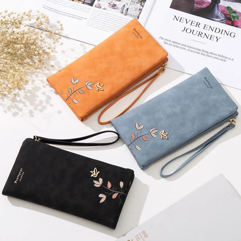 Prati's Women's Frosted Long Wallet Handbag