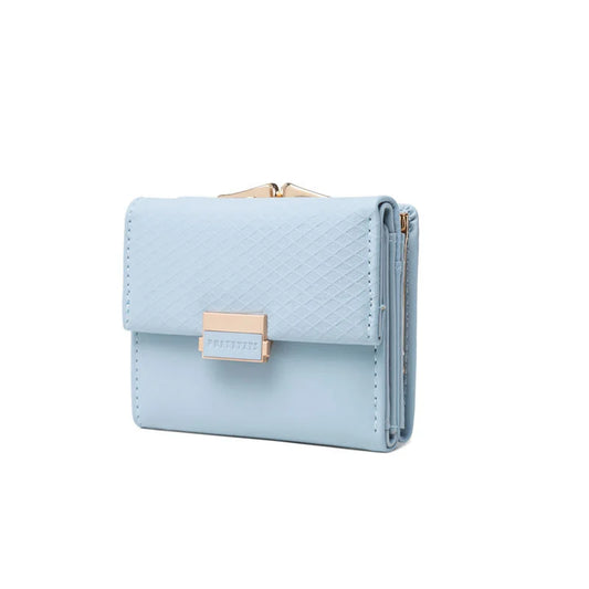 Prati's Women's Wallet Three-Fold Clip Short Wallet