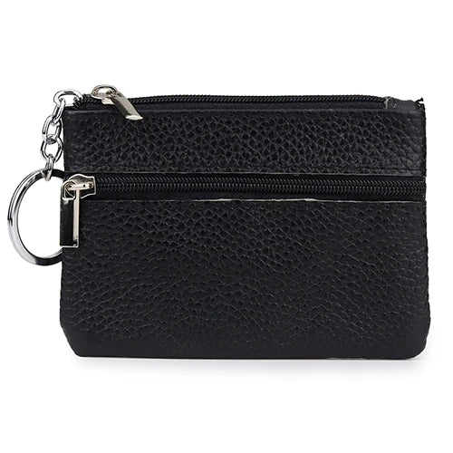 Cowhide Leather Key Wallet Housekeeper Multi-function Key Bag