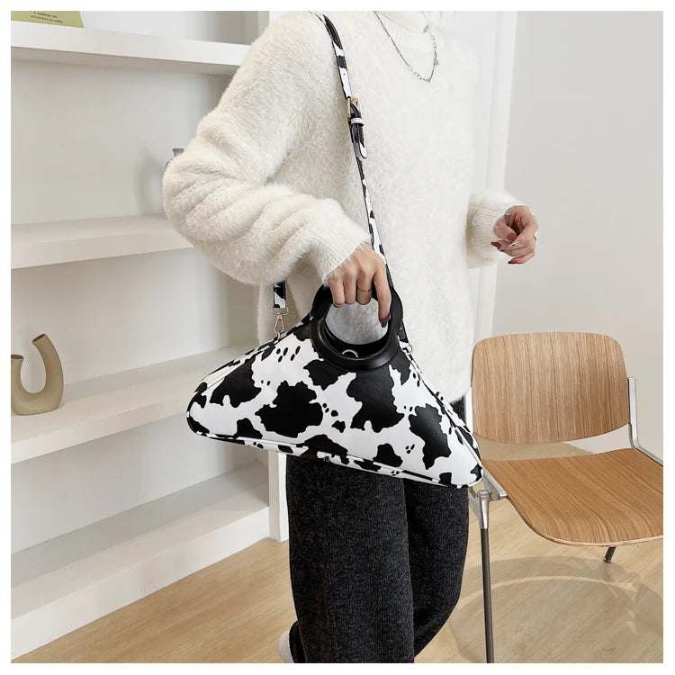 Texture Western Handbag Women's Light Messenger Bag