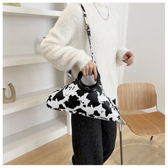 Texture Western Handbag Women's Light Messenger Bag