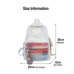 Colorful Stripe Japanese Harajuku Backpack for Women