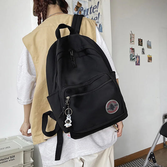 Preppy Pure Female Backpack Student Schoolbags Laptop Bag