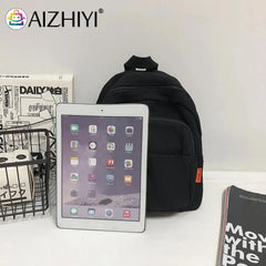 Preppy Style Small Canvas Backpack for Women