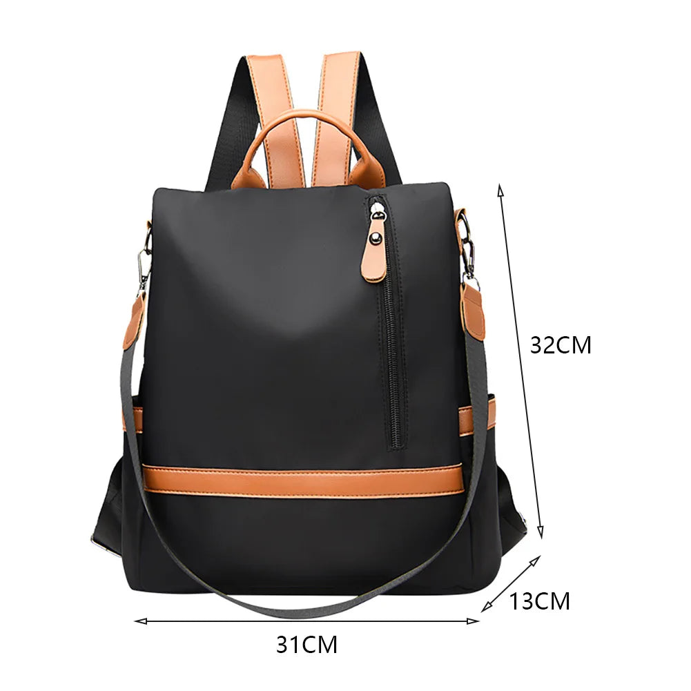 Preppy Style Backpack Ladies Anti-Theft Rucksack School Bag