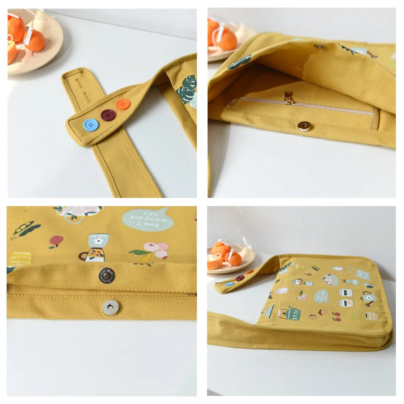 Preppy Style Cartoon Printed Shoulder Bag Women's Handbag