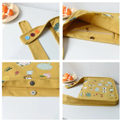 Preppy Style Cartoon Printed Shoulder Bag Women's Handbag