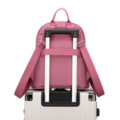 Preppy Style School Backpacks Large Space Heart Shape Embroidered Rucksacks