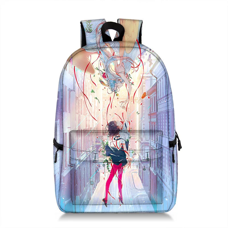 Canvas Backpack Capacity Boys Girls Teenagers Schoolbag Rucksack Travel