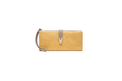 Women's Leisure Buckle Long Pu Wallet Wrist Band