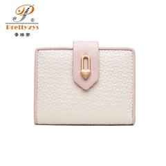 Women PU Leather Wallet Large Capacity Hasp Purses Multifunction Short Purse