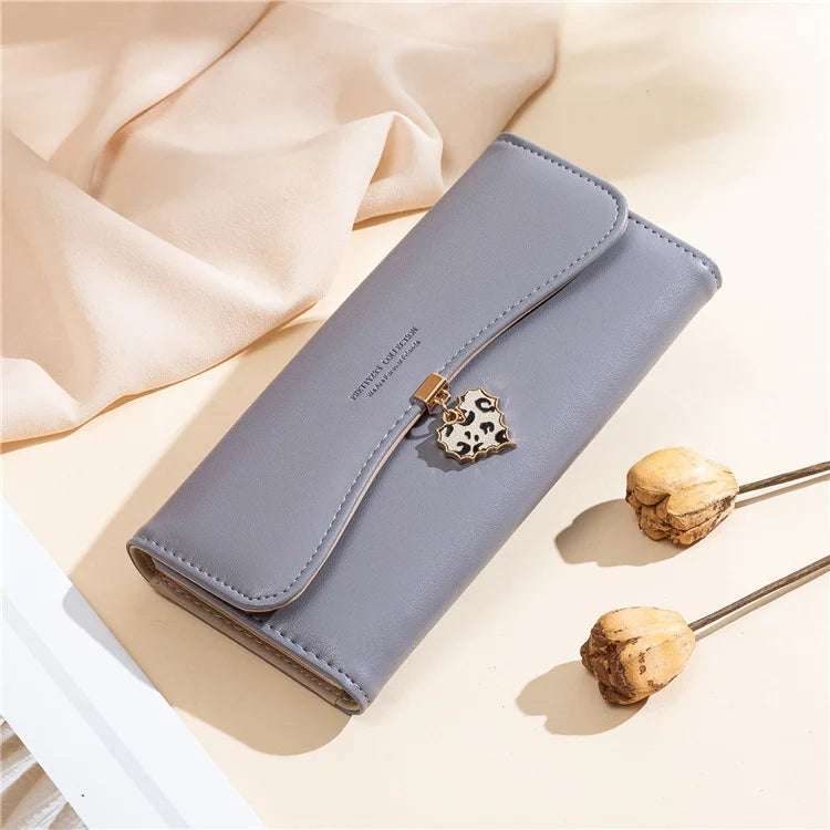 Prettyzys Love Pendant Multi-function Long Wallet