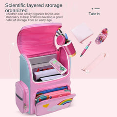 3D Cartoon Children's Schoolbag Kindergarten Bag for Girls Boy Rainbow Mochila