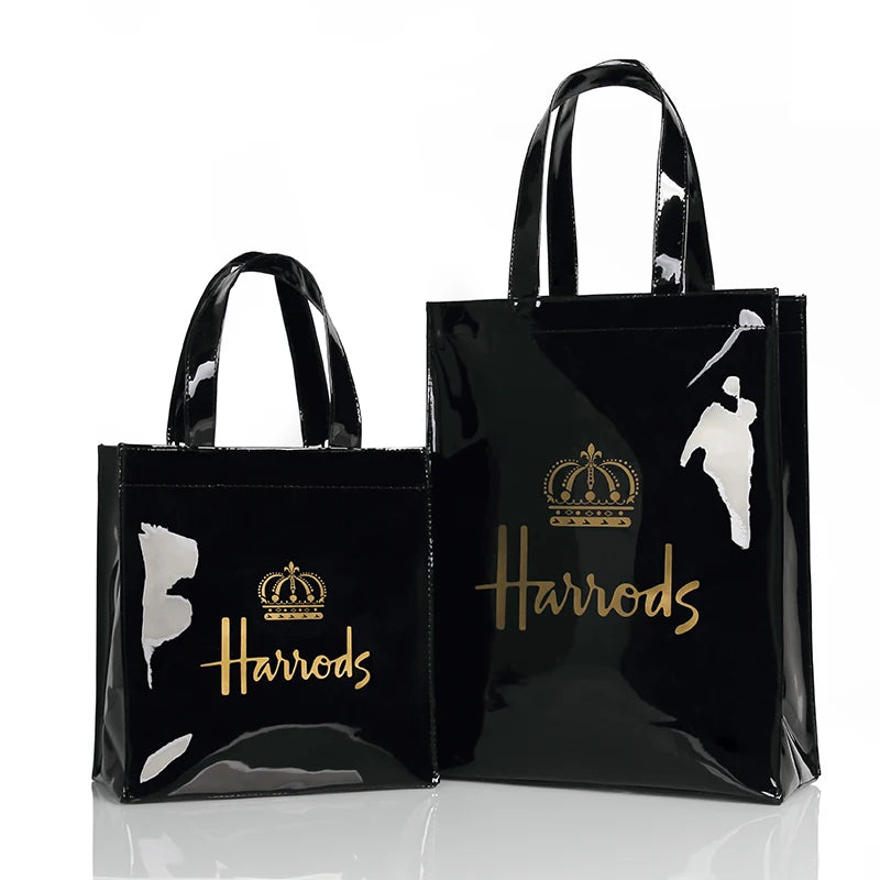 Princess Crown Print PVC Reusable Shopping Purse Eco Friendly Tote Beach Handbag