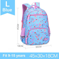Princess Fox Heart Rabbit Embroidery Girl Boy Children School Bagpack