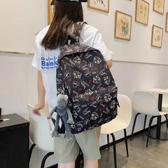 Nylon Women Backpack Travel Bag Schoolbag for Girls Large Capacity Bookbag