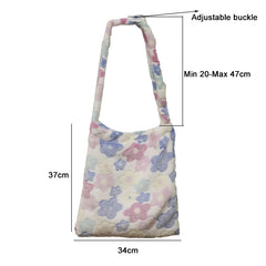 Women's Plush Shoulder Bag Large Capacity Winter Warm Fluffy