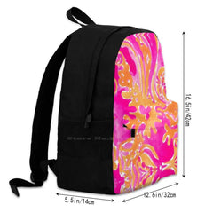 Watercolor Summery Backpack and Wallet Set