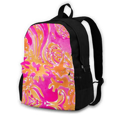 Watercolor Summery Backpack and Wallet Set