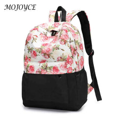 Printed Backpack Women Travel Bag High Capacity Solid Women Backpack