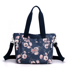Floral Shoulder Bag Large Capacity Top-Handle Crossbody Tote