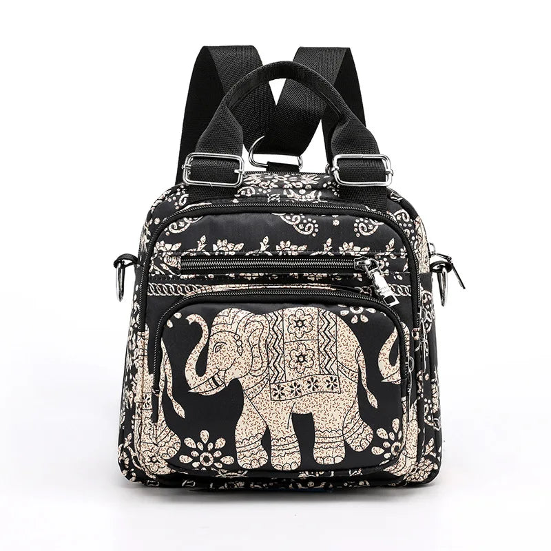Nylon Shoulder Bag For Women Multifunction Crossbody Messenger Purse
