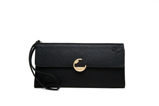 Priti frosted Pu zipper women's Long Wallet Zipper handbag zero wallet