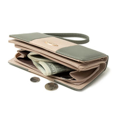 Priti Women's Long Wallet Pu Matching Handbag