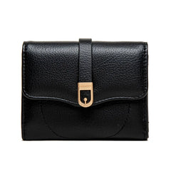 Priti Women's Short Wallet Solid Pu Soft Surface Large Capacity Zero Wallet