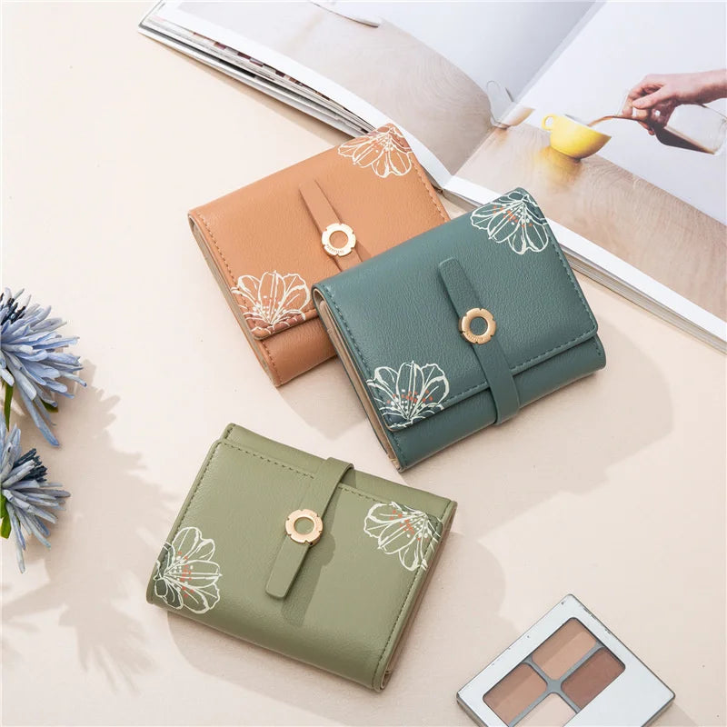 Pritti Women's Short Zipper Buckle Wallet