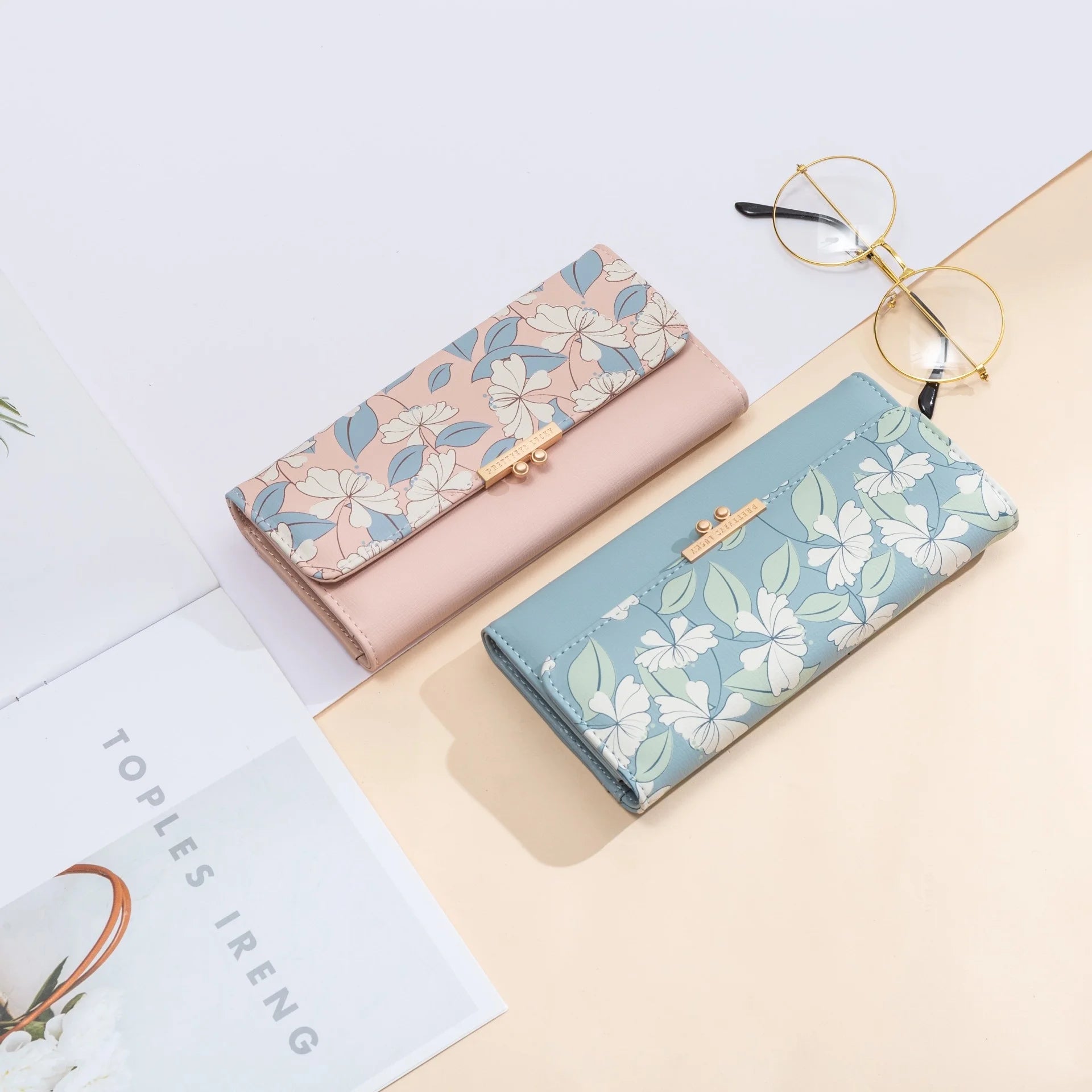 Pritty Women's Wallet Long Three Fold Change Bag