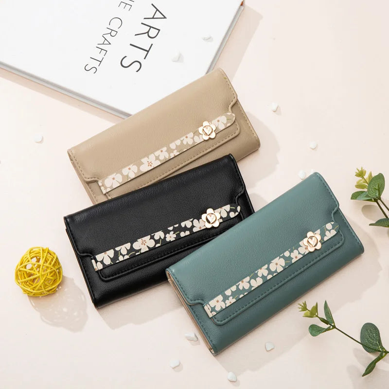 Women's Long Zipper Wallet Large Capacity Multifunctional Handbag