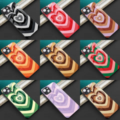iPhone14pro max Protective Case - Love Glass Shockproof Cover