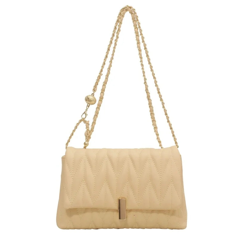 Crossbody Bags Women Lingge Chain Armpit Messenger Bag