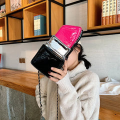 Lipstick Shape Shoulder Bag Small Handbag Lady Chain