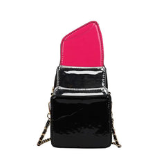 Lipstick Shape Shoulder Bag Small Handbag Lady Chain